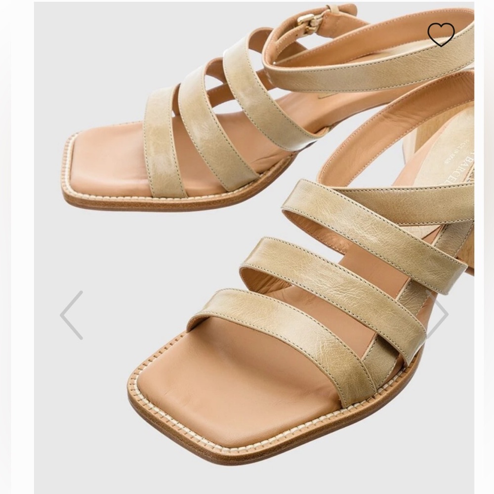 PALOMA BARCELO
Women's beige leather sandals with square toe size 36 US 6 - Picture 5 of 17
